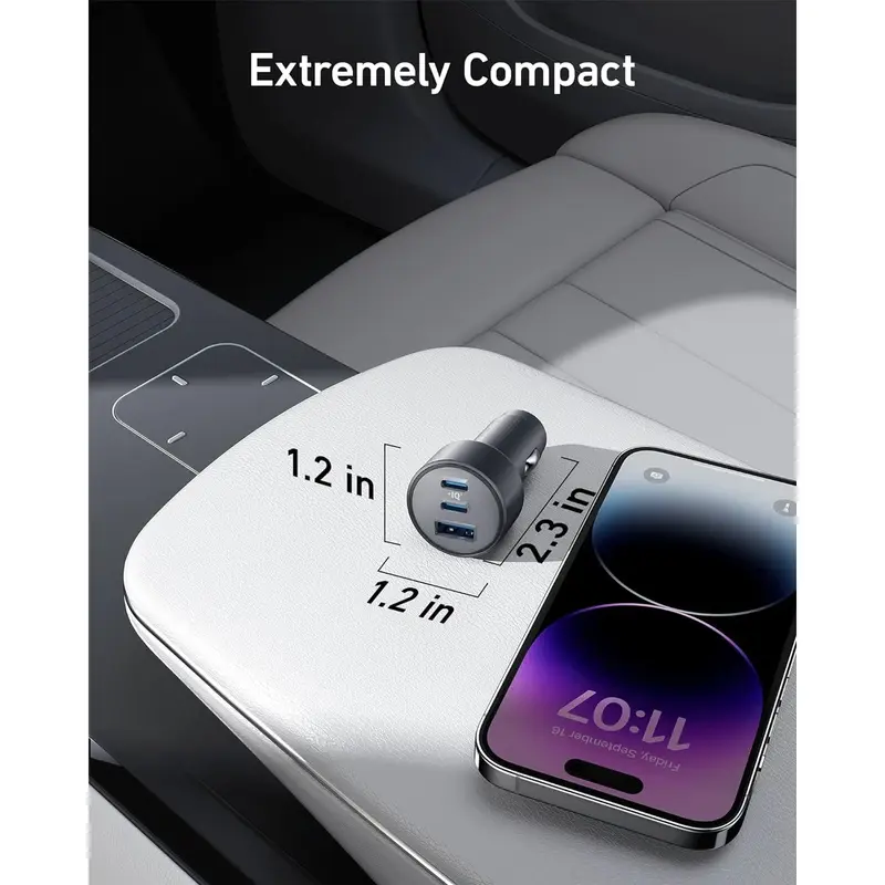 شارژر فندکی 67 وات انکر مدل A2731 به همراه کابل USB-C